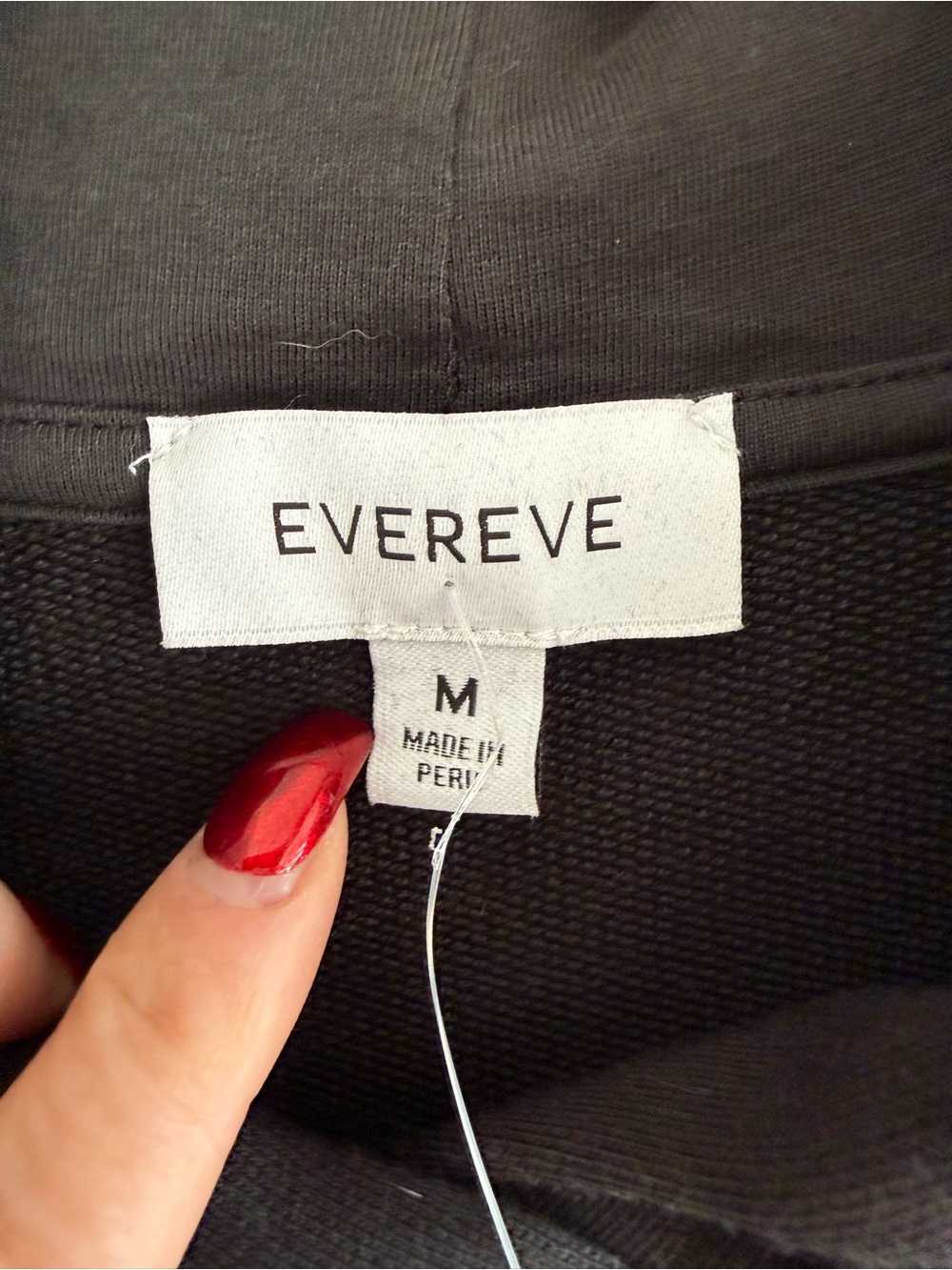 Evereve Kennedy Black Sleeveless Hoodie Pullover - Picture 3 of 7